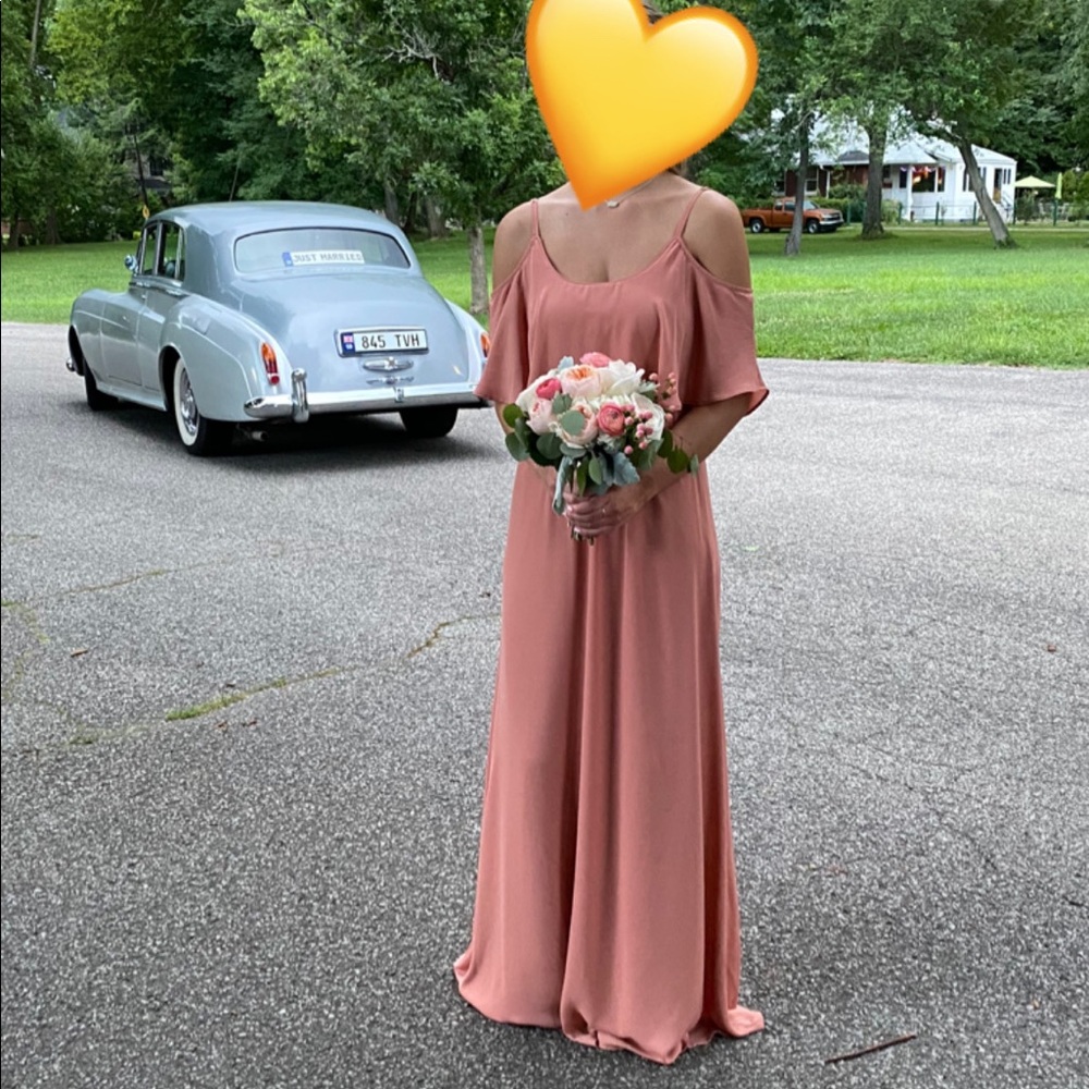 SHOW ME YOUR MUMU Caitlin Ruffle Maxi Dress Mauve